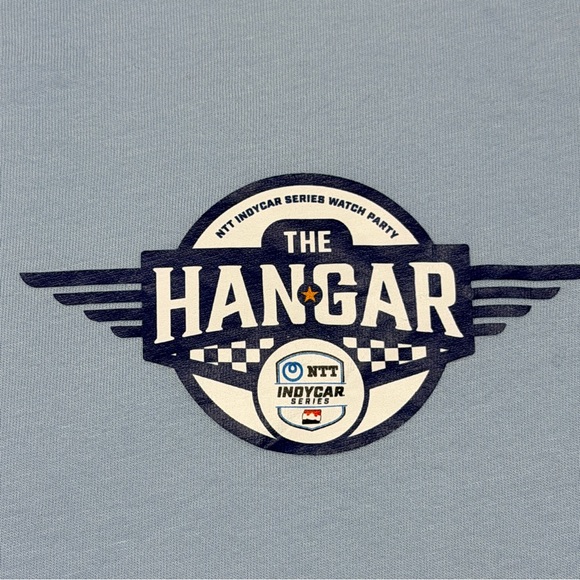 NTT IndyCar Series The Hangar Long Beach Graphic T-shirt Blue Beach Size M - Picture 4 of 8